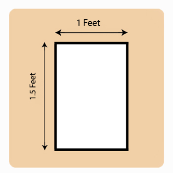 1x1.5 Feet